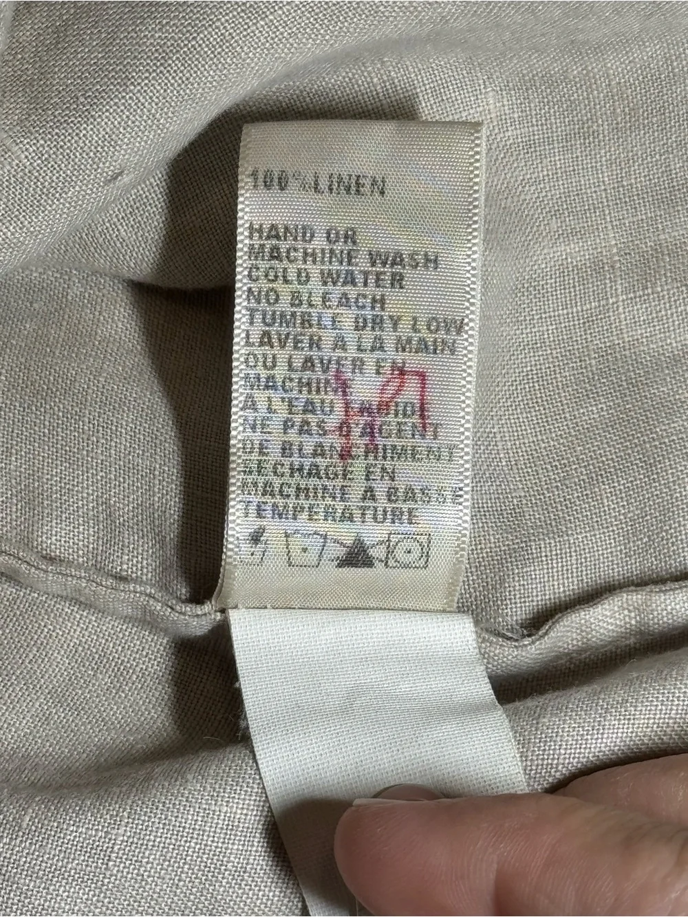 James Perse Linen Drawstring Shirt Dress Beige Women’s size 3 (Large)